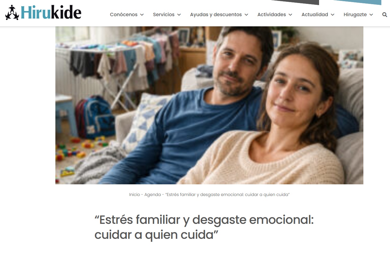Charla online “Estrés familiar y desgaste emocional: cuidar a quien cuida”